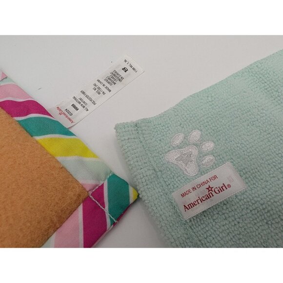 American Girl Doll Accessories Towel Mat Yogurt Duffle Bag Skirt Lot